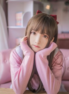  二次元美女古川kagura - 粉色JK