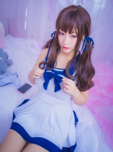  巨乳猫九酱Sakura - 连衣水手服