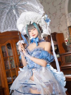 微博妹子Momoko葵葵 - 柴郡礼服