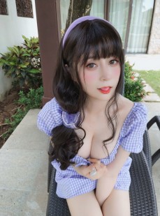  Coser小姐姐白银 - 夏日的格子连衣裙